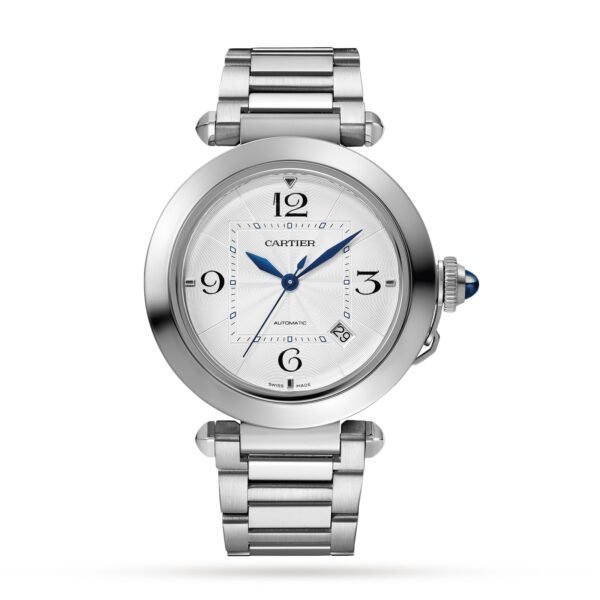 Cartier Pasha De Cartier Watch 41mm Automatic Steel Interchangeable Metal And Leather Straps WSPA0009