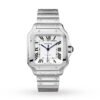 Cartier Santos De Cartier Watch Large Model Automatic Steel Interchangeable Metal And Leather Bracelets WSSA0018/WSSA0009