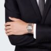 Cartier Santos De Cartier Watch Medium Model Automatic Steel Interchangeable Metal And Leather Bracelets WSSA0029