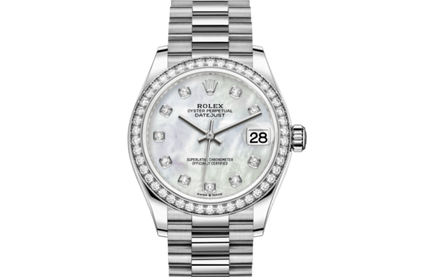 Rolex Datejust 31 Oyster 31 mm white gold and diamonds m278289rbr-0005