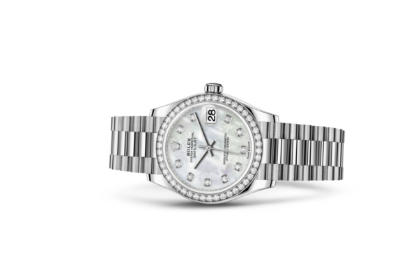 Rolex Datejust 31 Oyster 31 mm white gold and diamonds m278289rbr-0005
