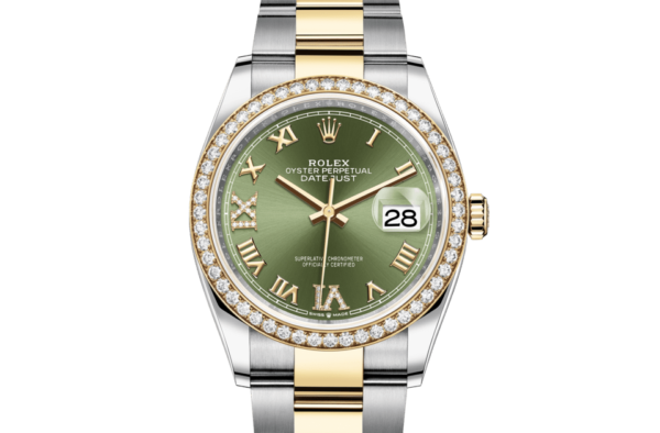 Rolex Datejust 36 Oyster 36 mm Oystersteel yellow gold and diamonds m126283rbr-0012