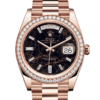 Rolex Day-Date 40 Oyster 40 mm Everose gold and diamonds m228345rbr-0016