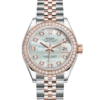 Rolex Lady-Datejust Oyster 28 mm Oystersteel Everose gold and diamonds m279381rbr-0013