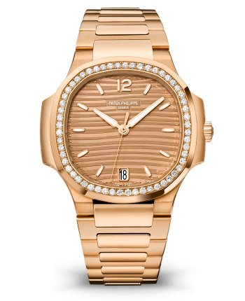 Patek Philippe Ladies Nautilus Golden Dial Rose Gold 7118/1200R-010